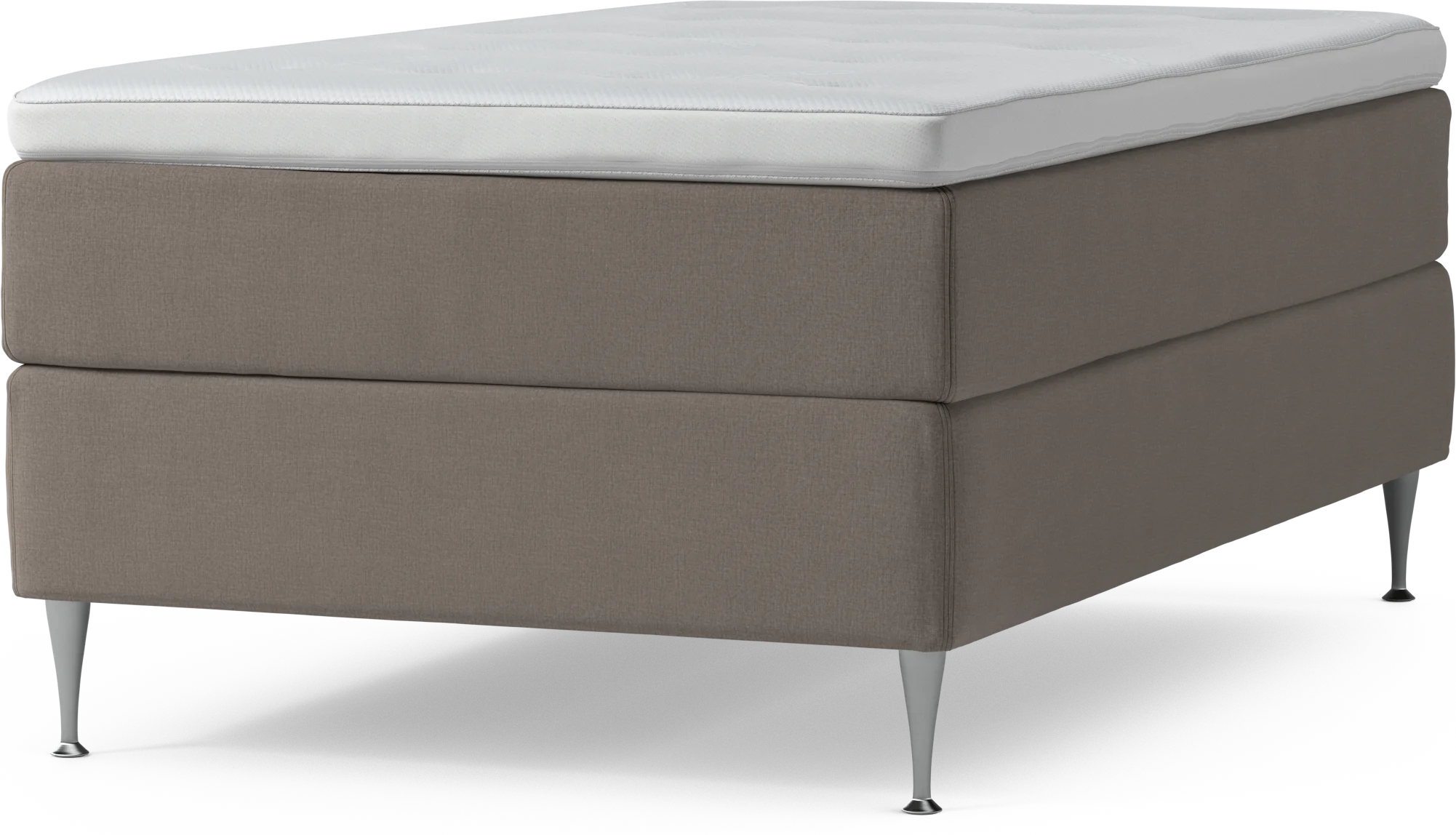 Delux Dream Kontinentalsäng, enkelsäng 120 cm med bäddmadrass och sängben rNExv