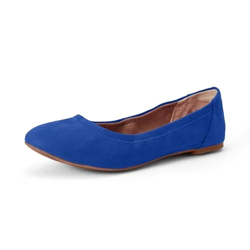 Amazon Essentials kvinnors Belice Slip On Ballet platt, mörkblå, 40 EU Bred 840809191741