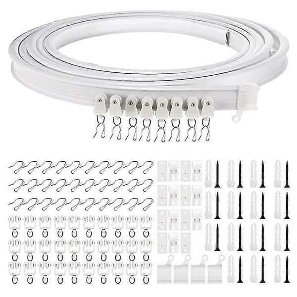 1-5 Meter Böjbar Tak Böjd Gardinskena Flexibel Takgardin DIS-715127 1-5 Meter Böjbar Tak Böjd Gardinskena Flexibel Takgardin DIS-715127