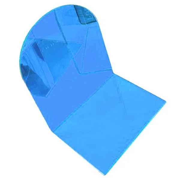 1 Par Bokstöd Tjock Non-Slip Transparent Akryl Dekorativt Tungt Bokstöd För Student Kontor L-Formad (FMY) Blue MYY-10210260