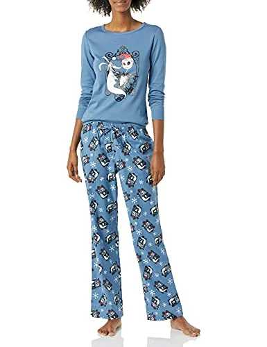 Amazon Essentials dam Disney Star Wars Marvel flannel pyjamas sovande set, mardröm tomtejacka kvinnor, S 195111579948