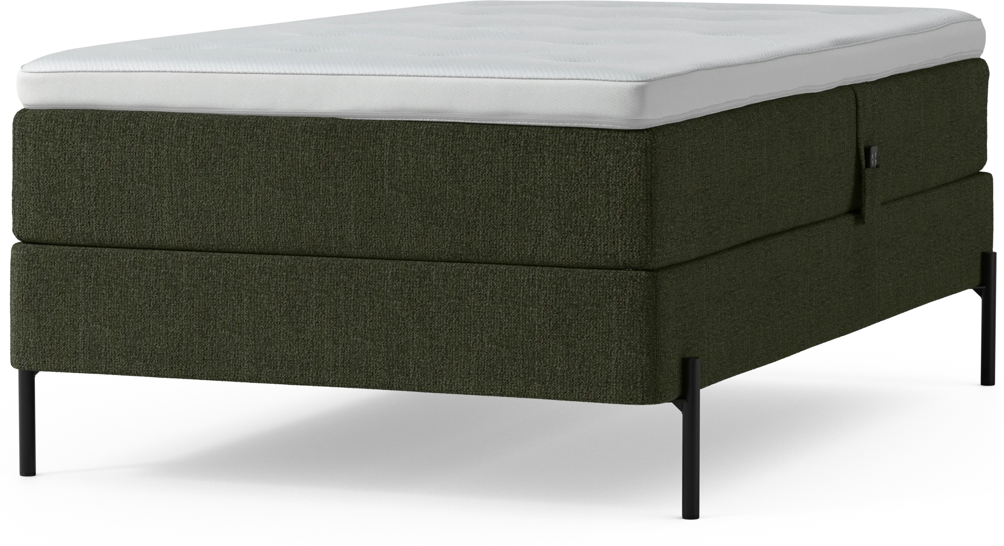 Delux Dream Ställbar säng, enkelsäng med bäddmadrass och sängben G34p8