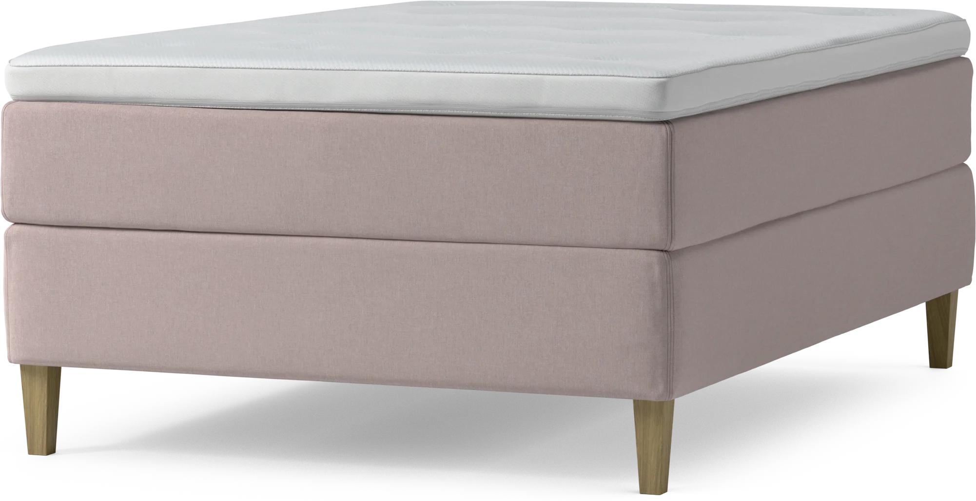 Delux Dream Kontinentalsäng, enkelsäng 140 cm med bäddmadrass och sängben 5sKyO