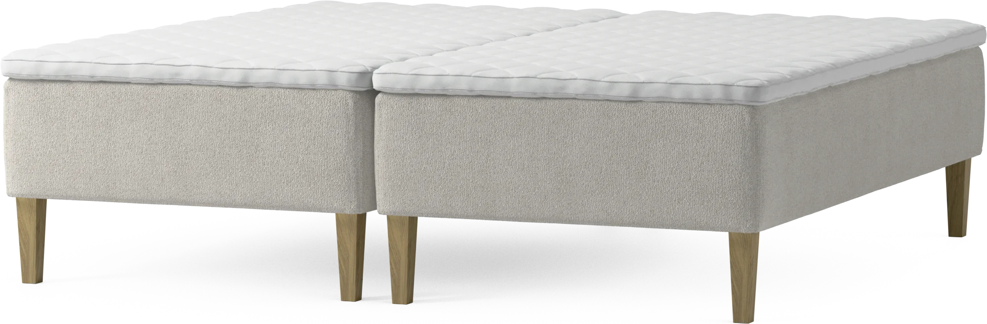Delux Dream Ramsäng, dubbelsäng med bäddmadrass och sängben JAl4l