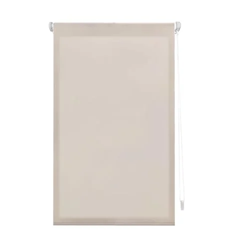 INTERBLIND premium EasyFix genomskinlig enkel rullgardin 37 x 180 cm (bredd höjd) verktygsfri montering mått tyg 34 175 utan borrning elfenben 8434363568211