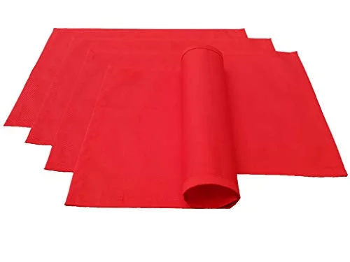 Lemos Home bordstabletter 4 stycken ca 46 x 36 cm av bomull, många färger (röd) 4260585471008 Lemos Home bordstabletter 4 stycken ca 46 x 36 cm av bomull, många färger (röd) 4260585471008