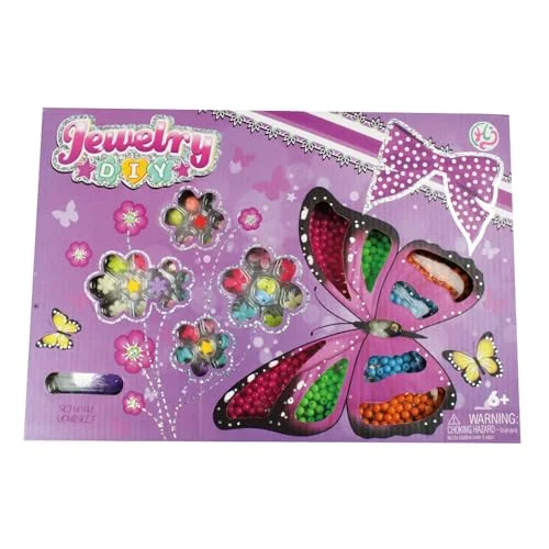 Pracht Creative hobby 4805 36051 DIY pysselset med plastpärlor mix i olika utföranden, tillbehör, pärlset för smyckestillverkning, flerfärgad 4016490909774