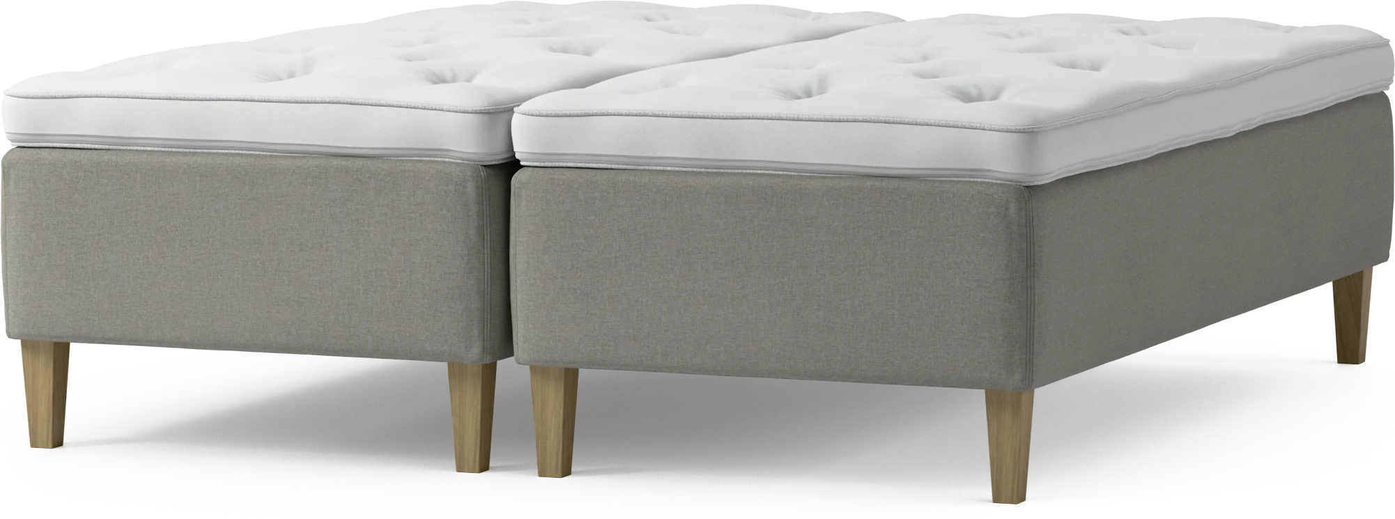 Delux Dream Ramsäng, dubbelsäng med bäddmadrass och sängben fXf5t