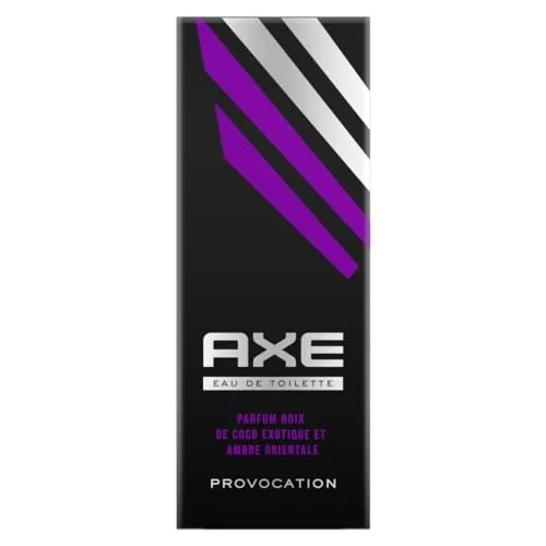 Axe Eau de Toilette Provocation, kokosnöt och orientalisk bärnstensparfym, effektivitet friskhet 24 timmar 100 ml flaska 8720181343667