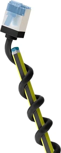 goobay 74321 CAT 6A patchkabel slim/ultraflexibel RJ45 nätverkskabel U/FTP CU/tunn Ethernet kabel med korta kontakter/10 Gbit/s LSZH, kinkskydd/svart 5 m 4040849743214
