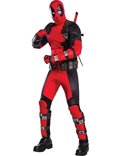Rubie's Officiell Disney Marvel Deadpool Grand Heritage kostym, premium vuxendräkt standardstorlek 883028209804
