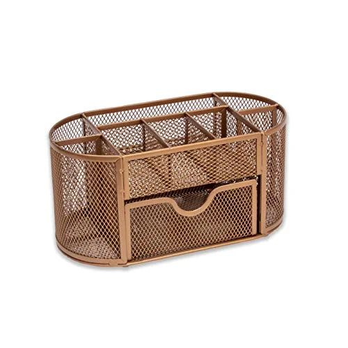 OSCO Wiremesh Organisatör med låda Rosegold, WMD03 RG 5038803050842