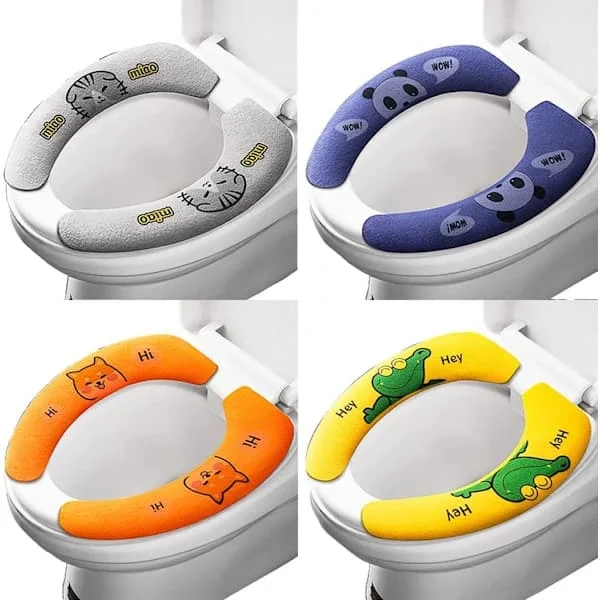 1 Pair Toilet Seat Covers, Warm Toilet Seat Cover, Toilet Seat Cover Pads, Warm Toilet Seat Covers, Toilet Seat Mat YG128-05001-1 1 Pair Toilet Seat Covers, Warm Toilet Seat Cover, Toilet Seat Cover Pads, Warm Toilet Seat Covers, Toilet Seat Mat YG128-05001-1