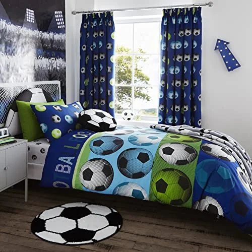 FOOTBALL BLÅ SET påslakan 200 x + 2 (50 80) 5607032142392