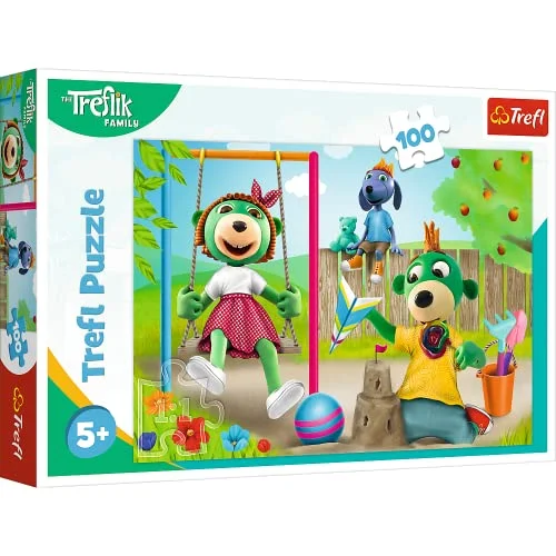 Trefl Pussel, Funny Trefliks, The Treflik Family, 100 Bitar, För Barn Från 5 År 5900511164220