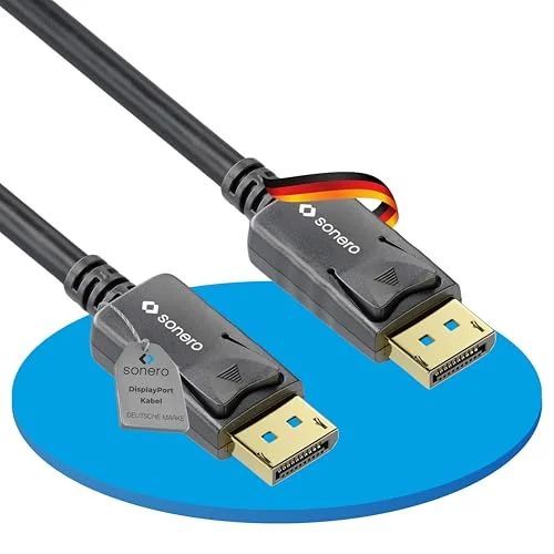 Sonero® 1,8 m DisplayPort kabel 1,4, till DisplayPort, 8K 60 hz, svart 4251364726198