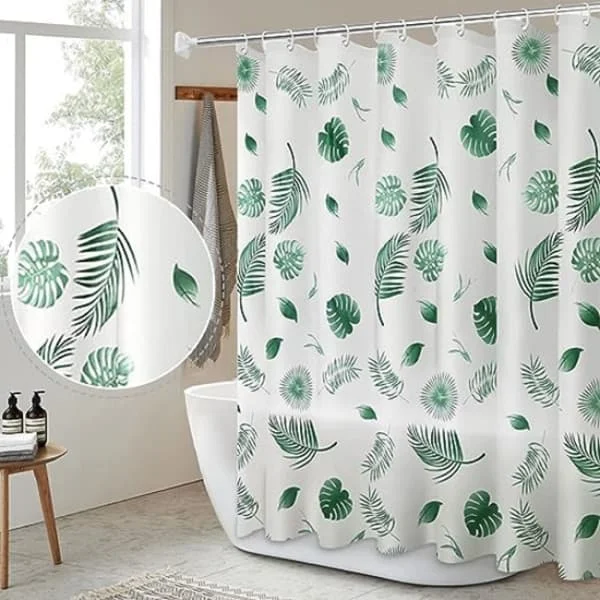 1 duschdraperi 180 x 180 cm - Mögelresistent - Vattentåligt BD0039285LYL