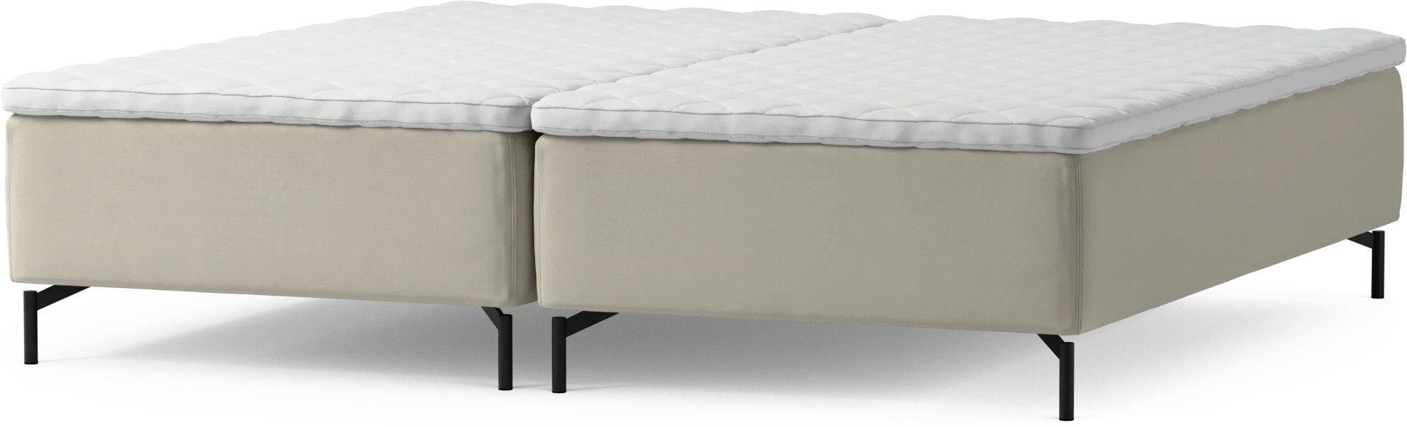 Delux Dream Ramsäng, dubbelsäng med bäddmadrass och sängben Zex2D