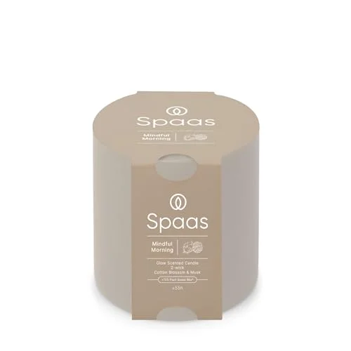 Spaas Glow doftljus med 2 vekar 55 timmar Mindful Morning 5411708191467