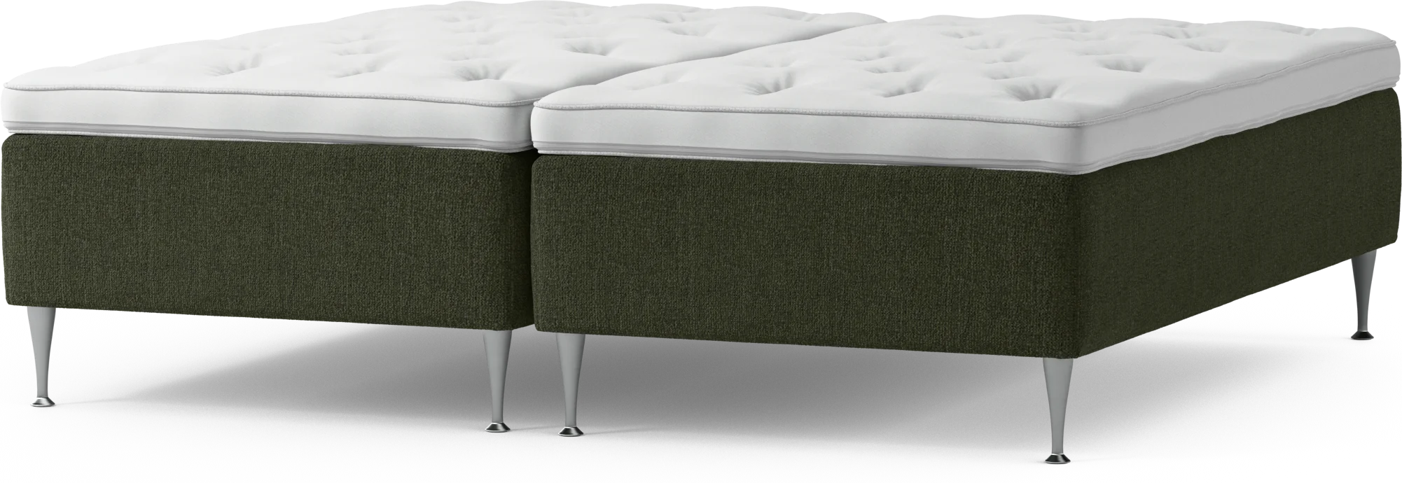 Delux Dream Ramsäng, dubbelsäng med bäddmadrass och sängben 1EOZ6