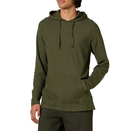 Amazon Essentials långärmad termo-huvtröja för män av flamgarn (tidig godtråds), olivgrön, XL 191770640203
