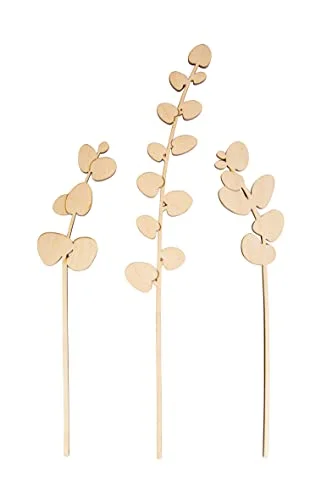 Rayher Träplugg eukalypthus, FSC Mix Credit, natur, 22 + 30 cm, sorterad, 3 stycken, 64527505 4006166817687