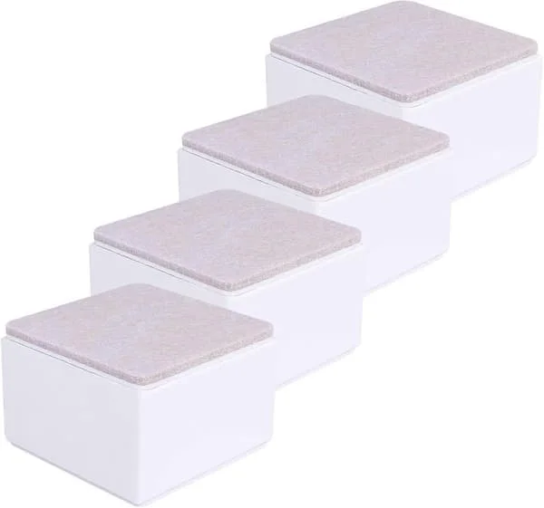 1.96″ Möbelhöjare i kolstål, 2.15″ Sänghöjare i kolstål för 1.96″ Höga möbler, Fyrkantig Vit MIRA67114 1.96″ Möbelhöjare i kolstål, 2.15″ Sänghöjare i kolstål för 1.96″ Höga möbler, Fyrkantig Vit MIRA67114