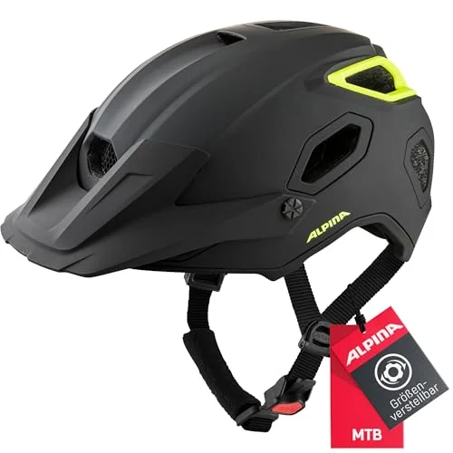 ALPINA Unisex Vuxna, COMOX Cykelhjälm, black neon matt, 57 62 cm 4003692302687