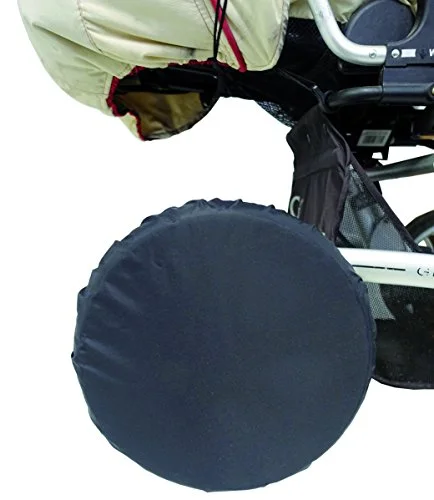 sunnybaby 10800 cykelskydd för barnvagnscyklar, däckskydd, skyddsfodral/däckväskor upp till 14 tum/35 cm diameter 4 stycken förpackning nylon färg: svart kvalitet: tillverkad i Tyskland 4250118512667