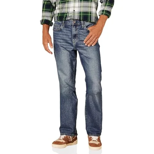 Amazon Essentials mäns jeans med rak passform, medium tvätt, 28 B x 30 L 191770615287