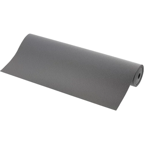 GTV 1 rulle 48 cm x 500 cm, halkfri lådmatta, köksskåp, innermatta, noppmatta, plast, lådinsats, kylskåpsmattor (antracit), liten 5902801318955
