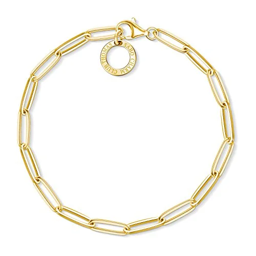 Thomas Sabo Damen Charm Armband Silber vergoldet X0253 413 39 L15,5 4051245375886