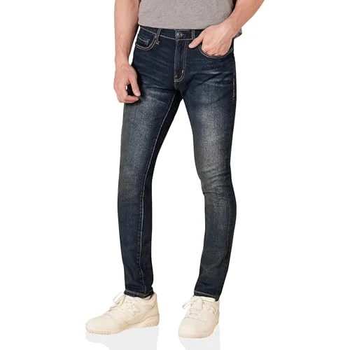 Amazon Essentials Herr Skinny Fit Stretch Jean, Mörk Tvätt, 40 B x 30 L 191770621592