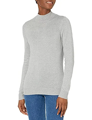 Amazon Essentials lättviktig tröja för kvinnor (finns i plusstorlek), ljusgrå ljung, X Small 194223272310