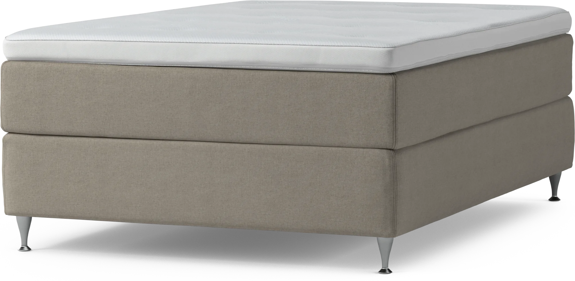 Delux Dream Kontinentalsäng, enkelsäng 140 cm med bäddmadrass och sängben KMV8w