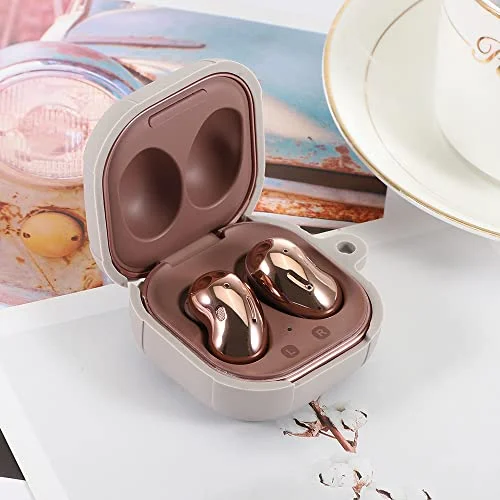 Silikonhörlursfodral för Samsung Galaxy Buds Live/Pro hörlursskydd (grå) 752356195595
