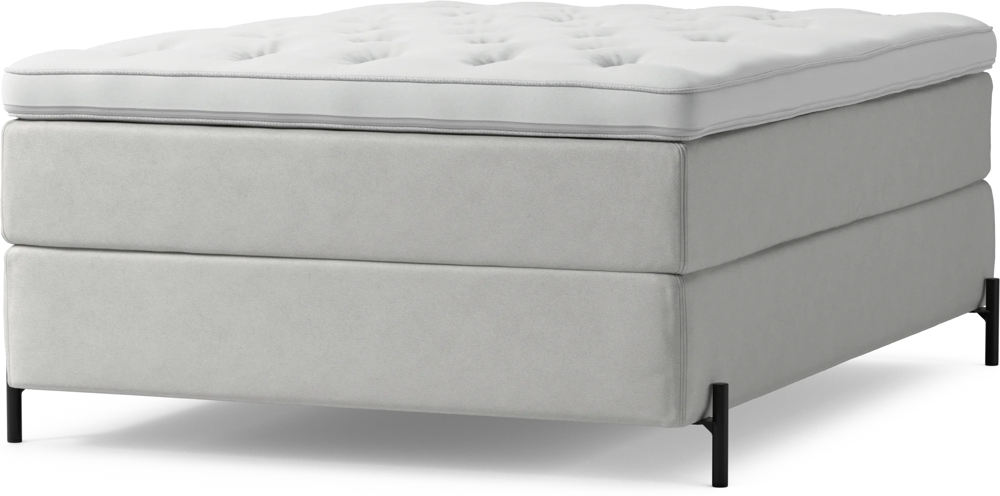 Delux Dream Kontinentalsäng, enkelsäng 140 cm med bäddmadrass och sängben 6Og94