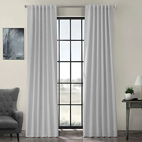 HPD halvt pris draperier enfärgade mörkläggningsgardiner för rum 50 x 120 (1 panel), BOCH 171101 120, arktisk grå 711081330688