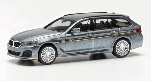 herpa 430968 BMW modellbil Alpina B5 Touring, miniatyr i skala 1:87, samlarobjekt, tillverkad Tyskland, modell av plast miniatyrmodell 4013150430968