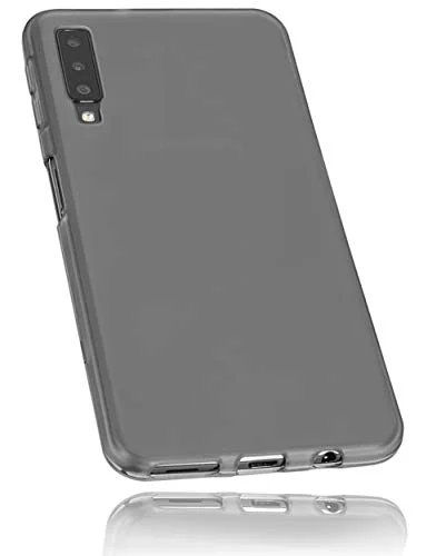 mumbi skal kompatibel med Samsung Galaxy A7 2018 mobiltelefon fodral mobiltelefonskal, transparent svart 4251077297824