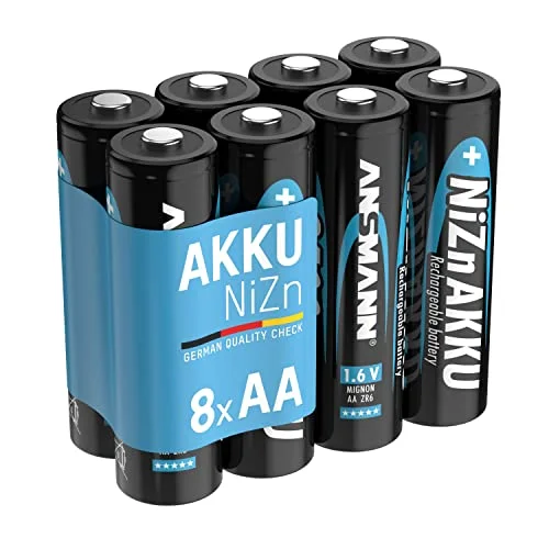 Ansmann NiZN batteri, Micro, HR03, paket med 4, 1,6 V, nickel zink, högspänning 4013674150694