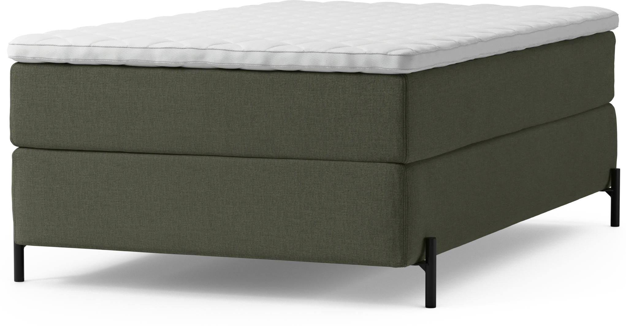 Delux Dream Kontinentalsäng, enkelsäng 120 cm med bäddmadrass och sängben Ia2aw