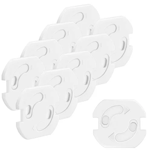 mumbi 10 pack barnsäkring för uttag uttagsskydd med vridmekanism 4251077270100