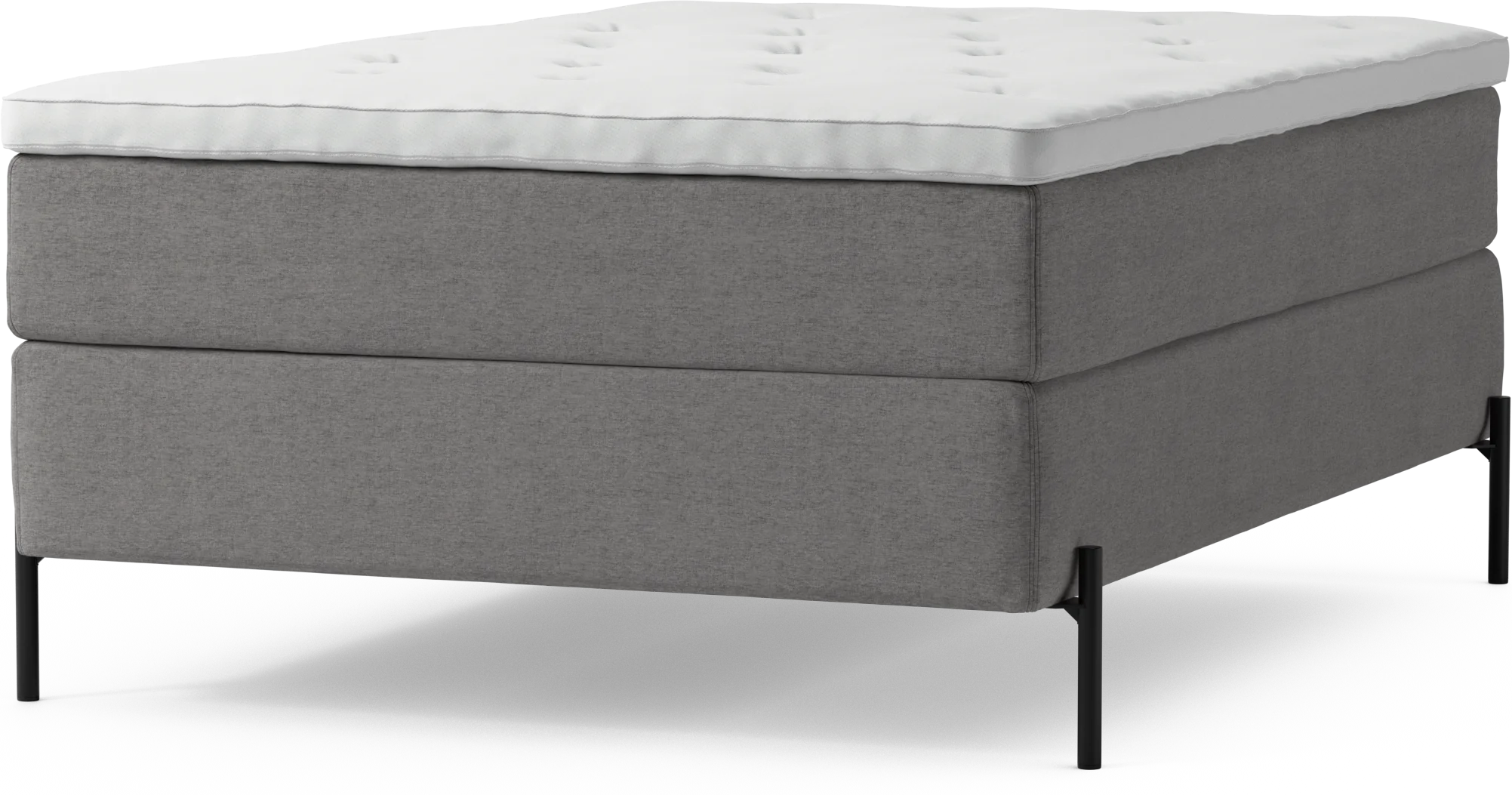 Delux Dream Kontinentalsäng, enkelsäng 140 cm med bäddmadrass och sängben biOaK