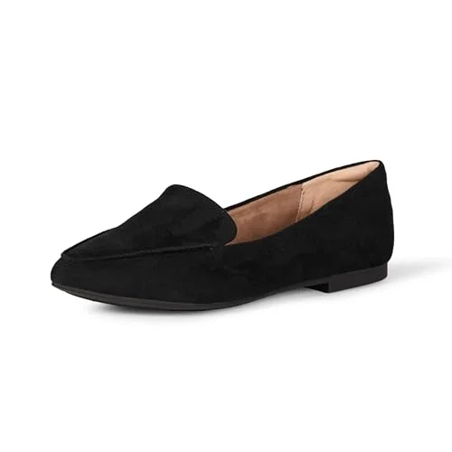 Amazon Essentials Loafer för kvinnor platt, Svart mikromocka, 14 US 840809197736