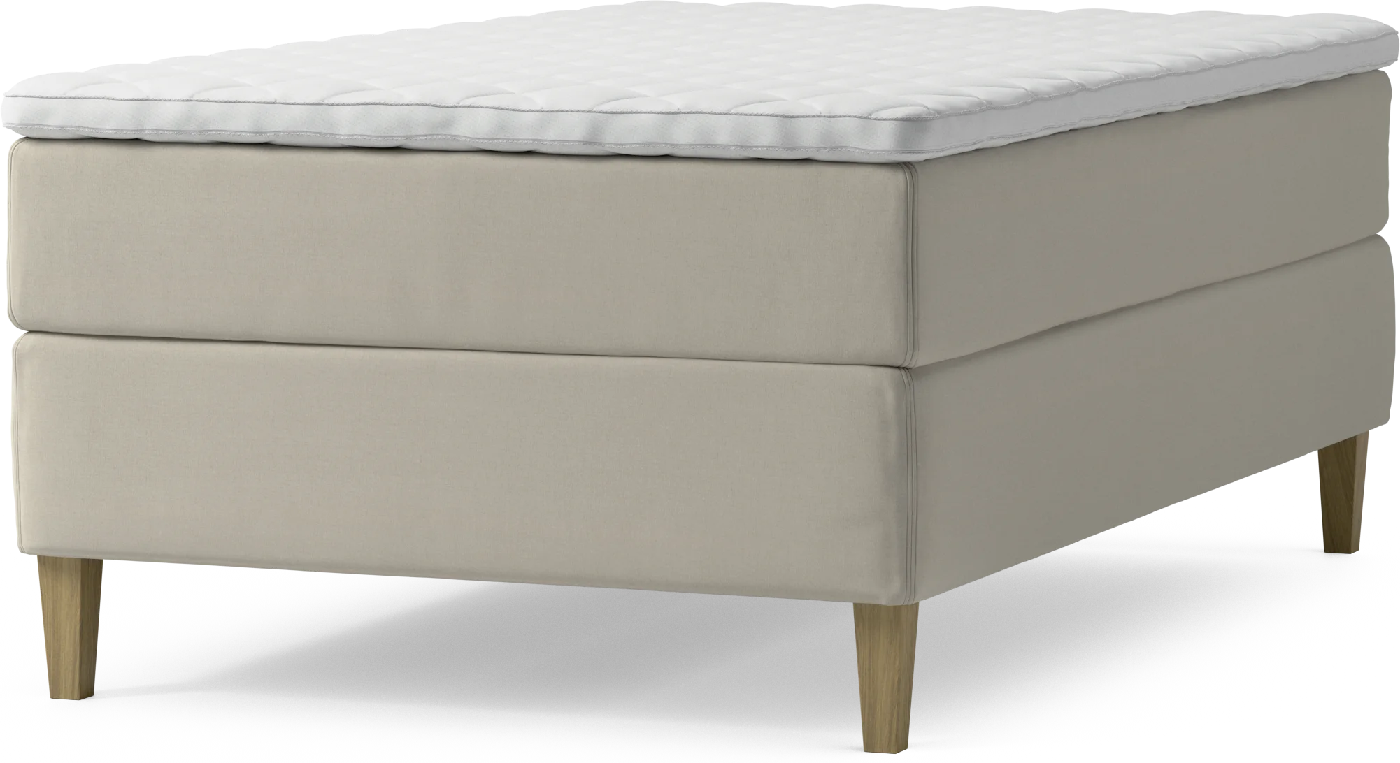 Delux Dream Kontinentalsäng, enkelsäng 120 cm med bäddmadrass och sängben z2D0U
