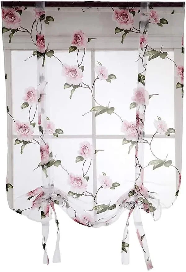 0,8 x 1 m Rosa blommig romersk gardin spetsgardiner genomskinliga gardiner franska gardiner genomskinliga mörkläggningsgardiner FYDNRCJ-22041 0,8 x 1 m Rosa blommig romersk gardin spetsgardiner genomskinliga gardiner franska gardiner genomskinliga mörkläggningsgardiner FYDNRCJ-22041