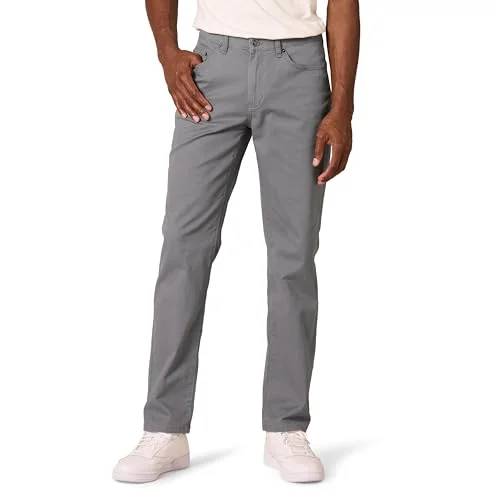 Amazon Essentials Herr rak passform 5 ficka stretch twillbyxor, mörkgrå, 32 B x 30 L 193548639136