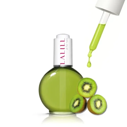 LALILL Nail Cuticle Oil 75 ml vegan Kiwi nagelvårdsolja Nagelolja vård för naglar nagelband spa manikyr nageldesign händer med pipett 5905943670271