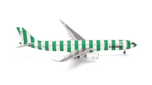 Herpa flygplan modell Condor Airbus A330-900 neo "Island" - D-ANRA på en skala från 1: 200, plastminiatyr med pedastal, modellbygge, samlarutgåva 4013150572781